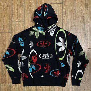 adidas Men's Originals All Over Print Pullover Hoodie NWT - Size L
